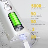 Draadloze stijltangen 5000 mAh Lange afstand Titanium Draagbare Flat Iron Draadloze Mini Stijltang 2 in 1 voor rechttrekken en krullen, reisstijltang max. 210 ℃/400 ° F warmt op in seconden