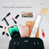 Draadloze stijltangen 5000 mAh Lange afstand Titanium Draagbare Flat Iron Draadloze Mini Stijltang 2 in 1 voor rechttrekken en krullen, reisstijltang max. 210 ℃/400 ° F warmt op in seconden