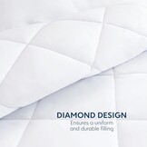Dreamzie microvezeldekbed 200x220 cm, gematigd dekbed met polyester vulling voor 4 seizoenen, 300 gsm, 2 personen