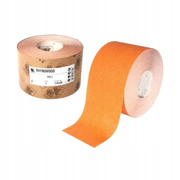 Indasa Rhynowood 115 mm x 50 m schuurpapier, hout schuurpapier op rol voor houten oppervlakken, verschillende korrels