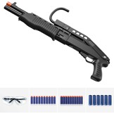 Yumuşak Köpük Mermi Patlatma Oyuncağı, Colliford Oyuncak Tabancası, Yumuşak Kurşun Atış Oyuncağı, Kabuk Çıkartmalı Köpük Blaster, Köpük Dart Blaster (SPAS 12) (Siyah)