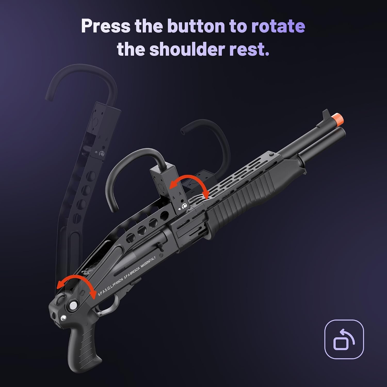 Yumuşak Köpük Mermi Patlatma Oyuncağı, Colliford Oyuncak Tabancası, Yumuşak Kurşun Atış Oyuncağı, Kabuk Çıkartmalı Köpük Blaster, Köpük Dart Blaster (SPAS 12) (Siyah)
