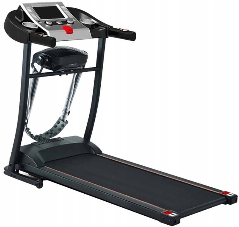 Loopband fitness - inklapbaar - met massage & buikspier-twister - met hartslag meting