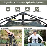 Campingtent, automatische onmiddellijke tent voor 2-3 personen, pop-up, dubbellaags, waterdicht en winddicht, ultralichte koepeltent, uv-bescherming, eenvoudige installatie voor trekking, gezinnen,