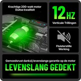 Bluefin Fitness Ultra Slim Power Trilplaat | Innovatieve Vibro Shaper | 5 Programma's + 180 Niveaus | Full Body Workout | Geruisloze Home Fitness | Makkelijk op te bergen | Strak & Compact Ontwerp