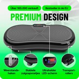 Bluefin Fitness Ultra Slim Power Trilplaat | Innovatieve Vibro Shaper | 5 Programma's + 180 Niveaus | Full Body Workout | Geruisloze Home Fitness | Makkelijk op te bergen | Strak & Compact Ontwerp