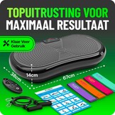 Bluefin Fitness Ultra Slim Power Trilplaat | Innovatieve Vibro Shaper | 5 Programma's + 180 Niveaus | Full Body Workout | Geruisloze Home Fitness | Makkelijk op te bergen | Strak & Compact Ontwerp