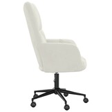 vidaXL Relaxstoel fluweel crèmewit