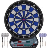 Unicorn Softtip dartbord, elektronisch led-display, automatisch scoren, 27 spellen met 175 variaties, geschikt voor maximaal 8 spelers, inclusief voedingsadapter en 6 dartpijlen