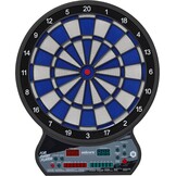 Unicorn Softtip dartbord, elektronisch led-display, automatisch scoren, 27 spellen met 175 variaties, geschikt voor maximaal 8 spelers, inclusief voedingsadapter en 6 dartpijlen
