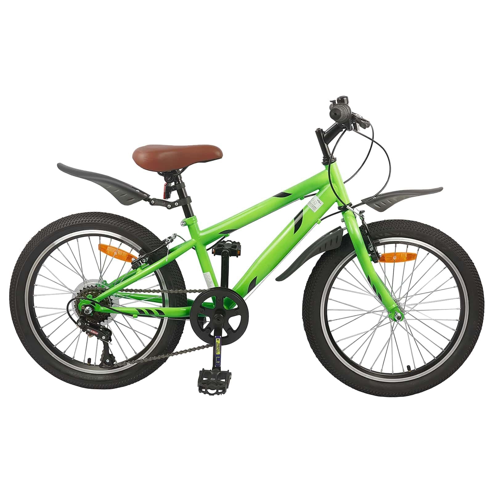 vidaXL Kinderfiets 24 Inch 6-Snelheid voor 8-12 jaar oud Groen