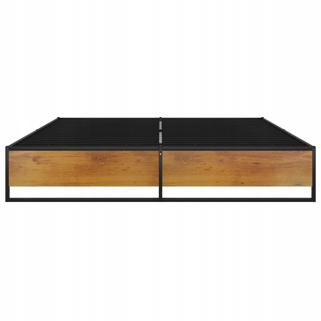 vidaXL Bedframe metaal zwart 180x200 cm