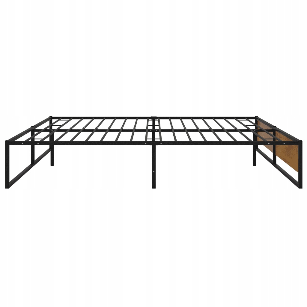 vidaXL Bedframe metaal zwart 180x200 cm