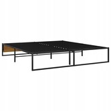 vidaXL Bedframe metaal zwart 180x200 cm
