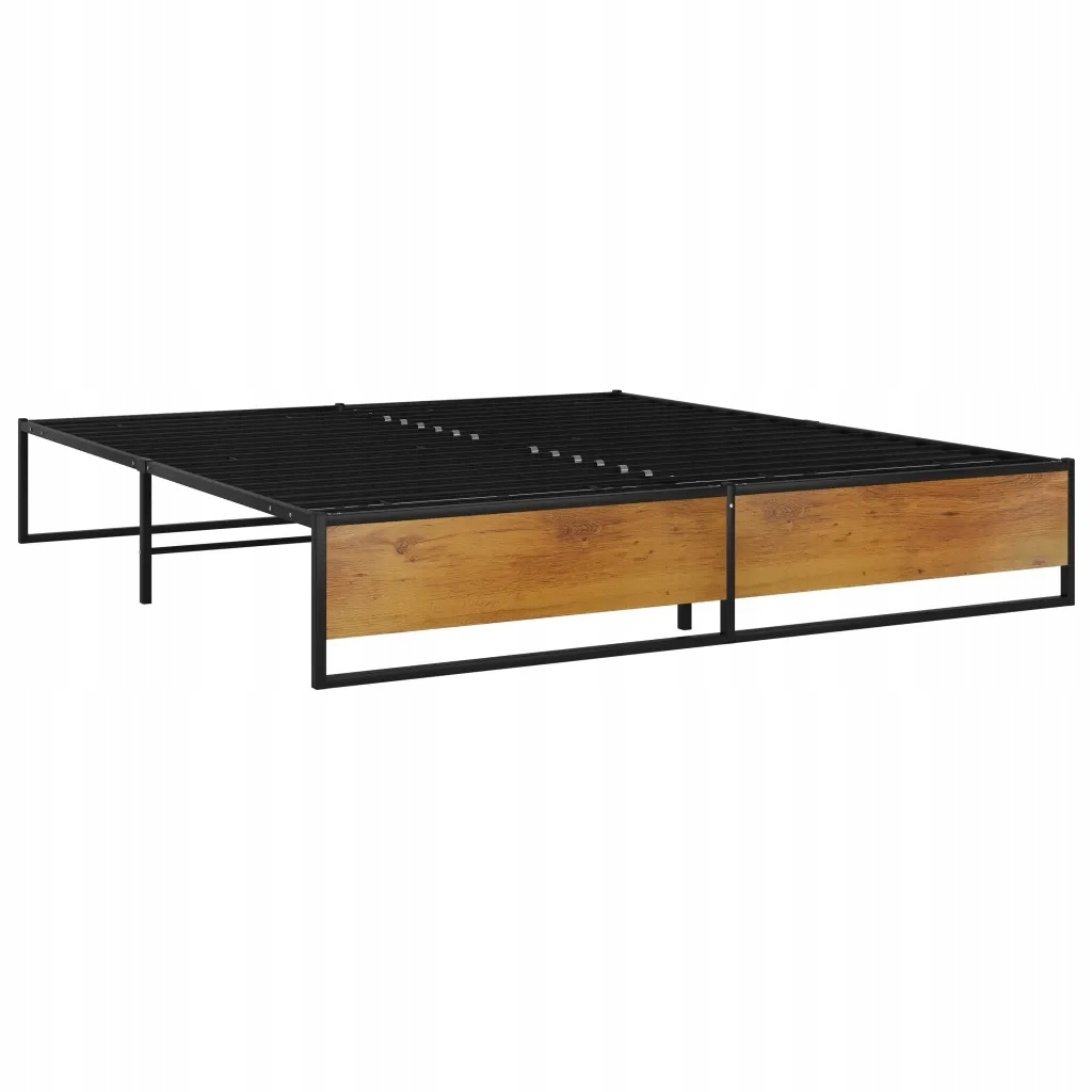 vidaXL Bedframe metaal zwart 180x200 cm