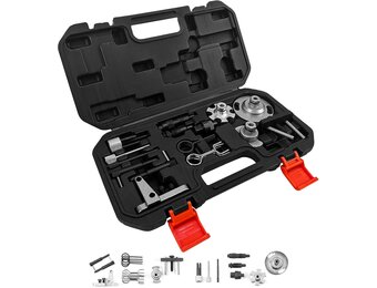 JAOGAUS Gereedschap voor de motor nokkenasinstelling, koolstofstaal, compatibel met Audi A6L 2.7, Q7 3.0TDi, 4.0 4.2Tdi V8 CRD A8, A6, A5, A4, Q5, Q7