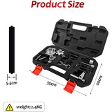 JAOGAUS Gereedschap voor de motor nokkenasinstelling, koolstofstaal, compatibel met Audi A6L 2.7, Q7 3.0TDi, 4.0 4.2Tdi V8 CRD A8, A6, A5, A4, Q5, Q7