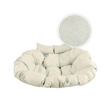 Hangstoel met frame voor buiten - 2 persoons - zwart beige
