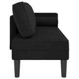Zwarte Chaise Longue met Kussens - 35% Korting