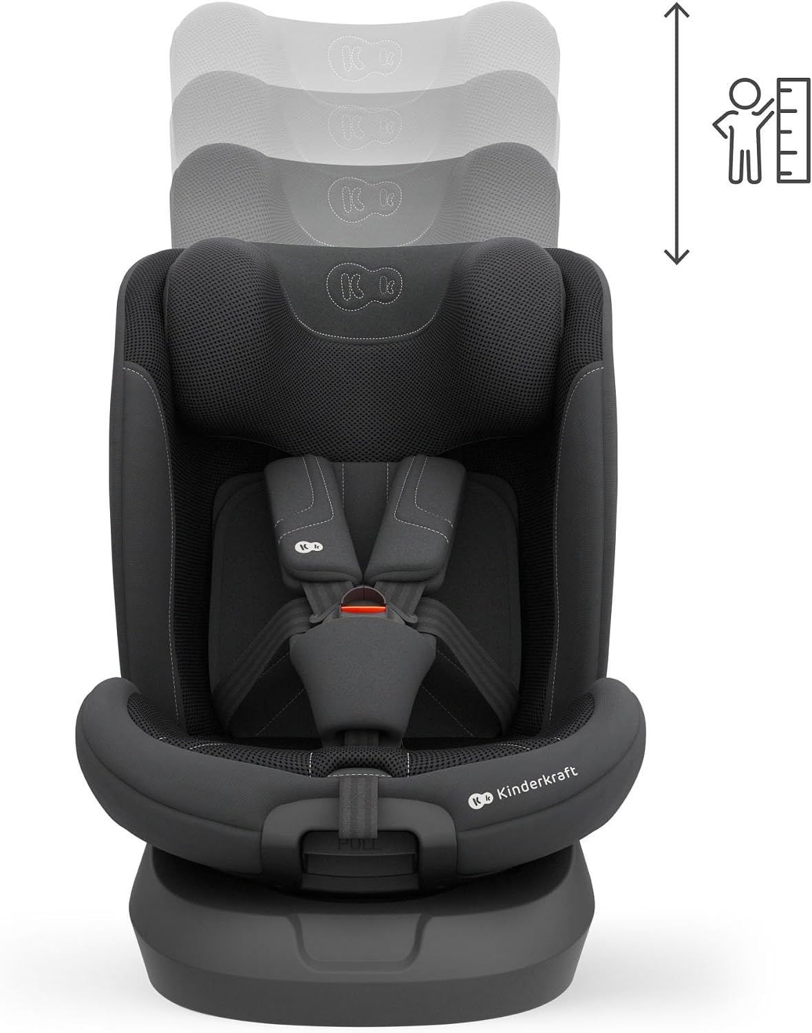 Kinderkraft I-Grow 2 PRO Autostoeltje 40-150 cm Zwart