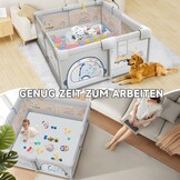 YELETY XL Baby Box - 180 x 200 cm - Dino Design - Inclusief 60 ballen