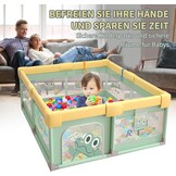 Baby Speelpark 180x200cm Timsah | 34% Korting | Inclusief Ballen & Tas