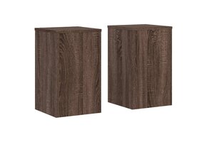 vidaXL Plantenstandaards 2 stuks 30x30x50 cm Bewerkt Hout Bruin Eiken 51% Korting