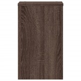 vidaXL Plantenstandaards 2 st 30x30x50 cm bewerkt hout bruin eiken