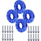 Pindex 4x wielbandverbreders 5x120 15mm 20mm voor BMW E82 E88 E36 E46 E90 E91 E92 E93 E28 E34 E60 E23 E32, auto afstandsschijven met 20 wielschroeven M12X1.5