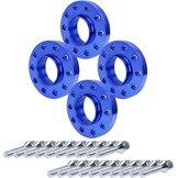 Pindex 4x wielbandverbreders 5x120 15mm 20mm voor BMW E82 E88 E36 E46 E90 E91 E92 E93 E28 E34 E60 E23 E32, auto afstandsschijven met 20 wielschroeven M12X1.5