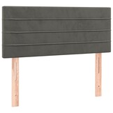 Hoofdbord Fluweel Donkergrijs 90x5x78/88 cm - 78% Korting!
