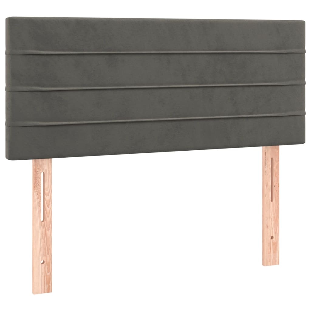 Hoofdbord Fluweel Donkergrijs 90x5x78/88 cm - 78% Korting!
