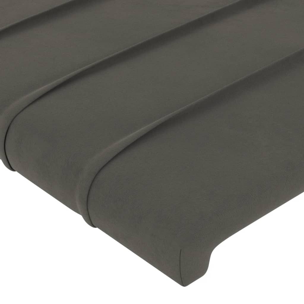 Hoofdbord Fluweel Donkergrijs 90x5x78/88 cm - 78% Korting!