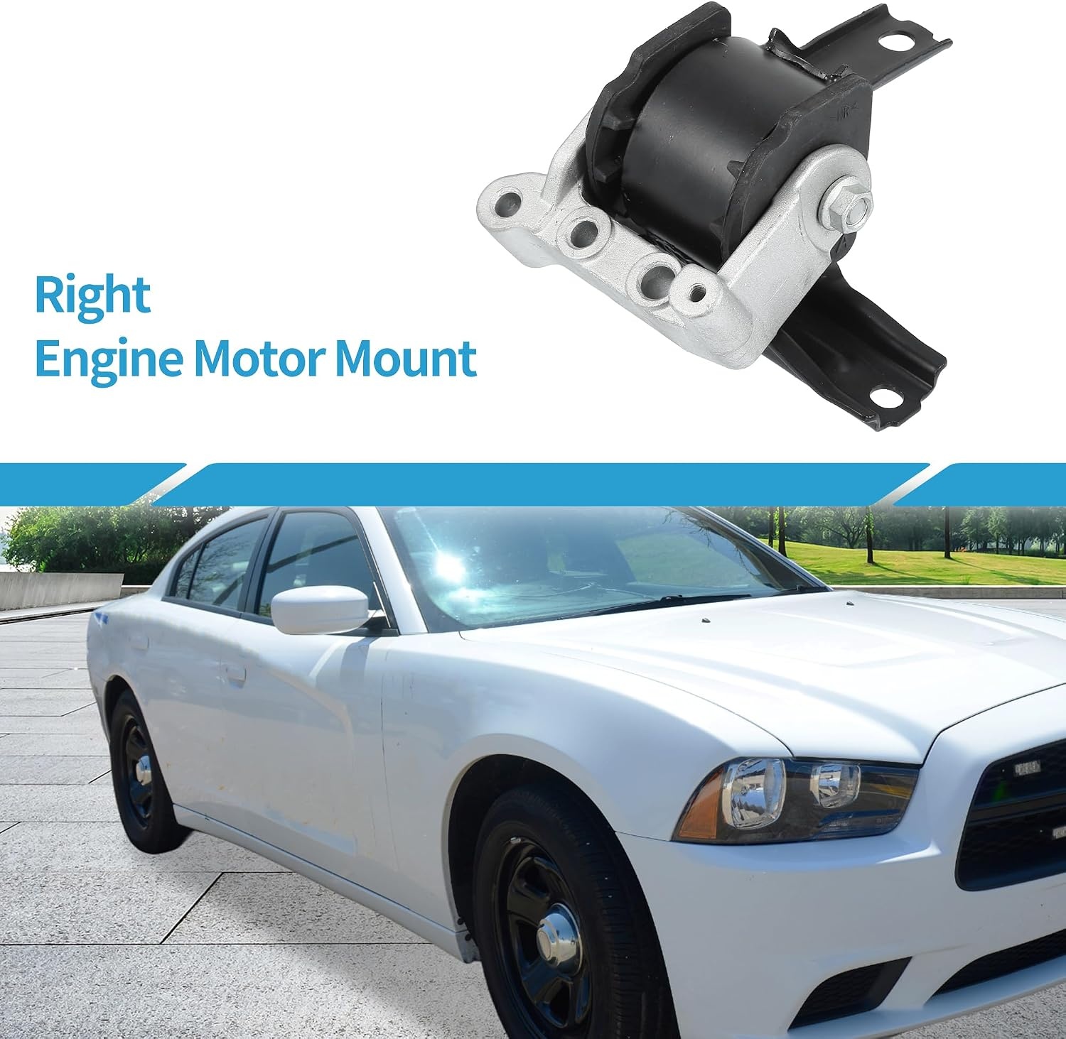 Motorsteun Rechts voor Dodge Caliber 1.8L 2.0L 2.4L 2007-2008 | Metaal | OE 5105489AD