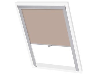 vidaXL Rolgordijn verduisterend beige MK04