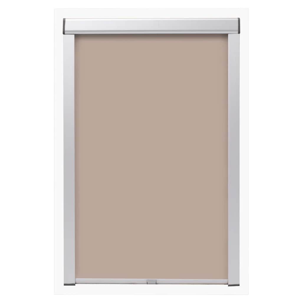 vidaXL Rolgordijn verduisterend beige MK04