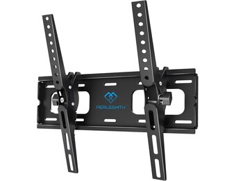 Kantelbare tv-muurbeugel voor de meeste platte en gebogen LCD-, OLED- en plasma-tv's van 26-55 inch – tv-houder met VESA Max van 400 x 400 mm, maximale capaciteit van 60 kg