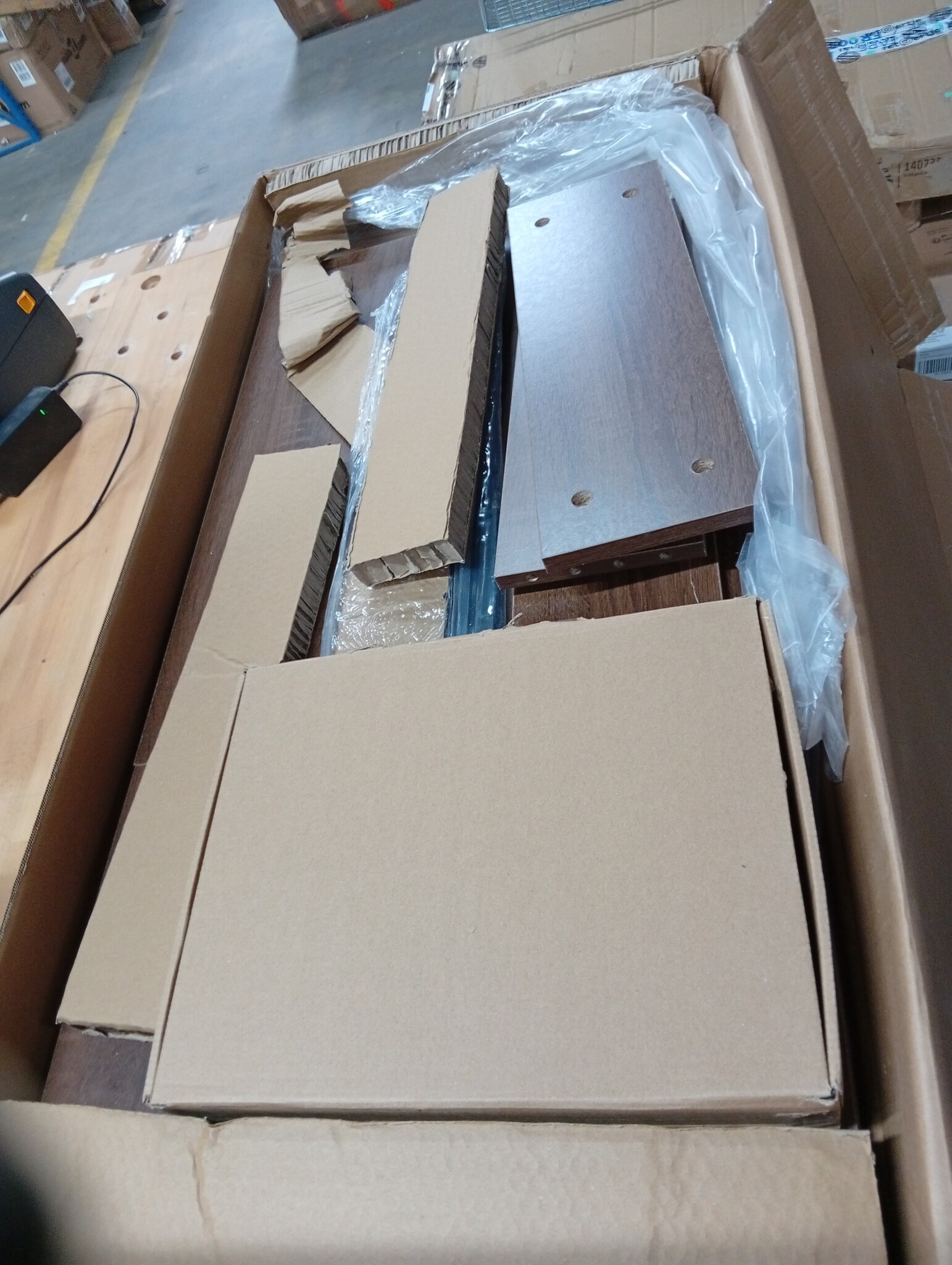 vidaXL Salontafel 100x50x35 cm bewerkt hout en metaal bruin eikenkleur