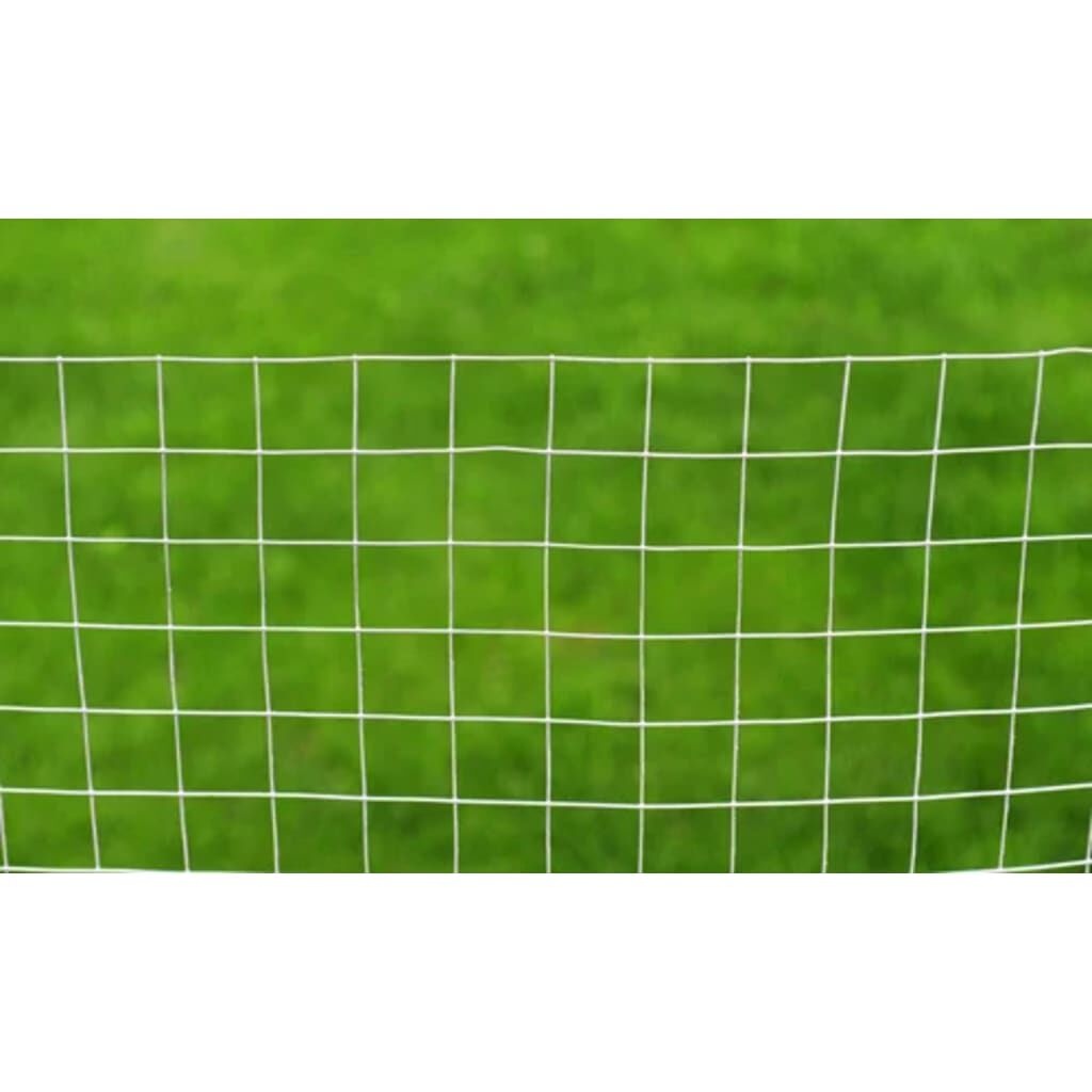 vidaXL Kippengaas 10x1 m gegalvaniseerd staal zilverkleurig