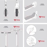 NIU KQi1 Pro Elektrische Step met Straßenzulassung Wit/Antraciet 25 km Actieradius