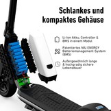 NIU KQi1 Pro Elektrische Step met Straßenzulassung Wit/Antraciet 25 km Actieradius