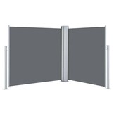 vidaXL Windscherm uittrekbaar 120x600 cm antraciet