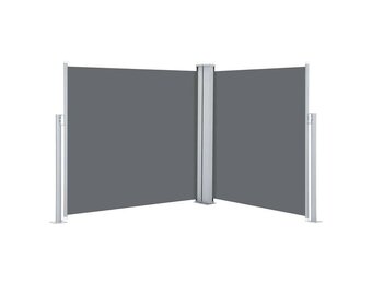 vidaXL Windscherm uittrekbaar 120x600 cm antraciet