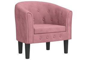 Roze Fluwelen Kuipstoel - Nu met 55% Korting!