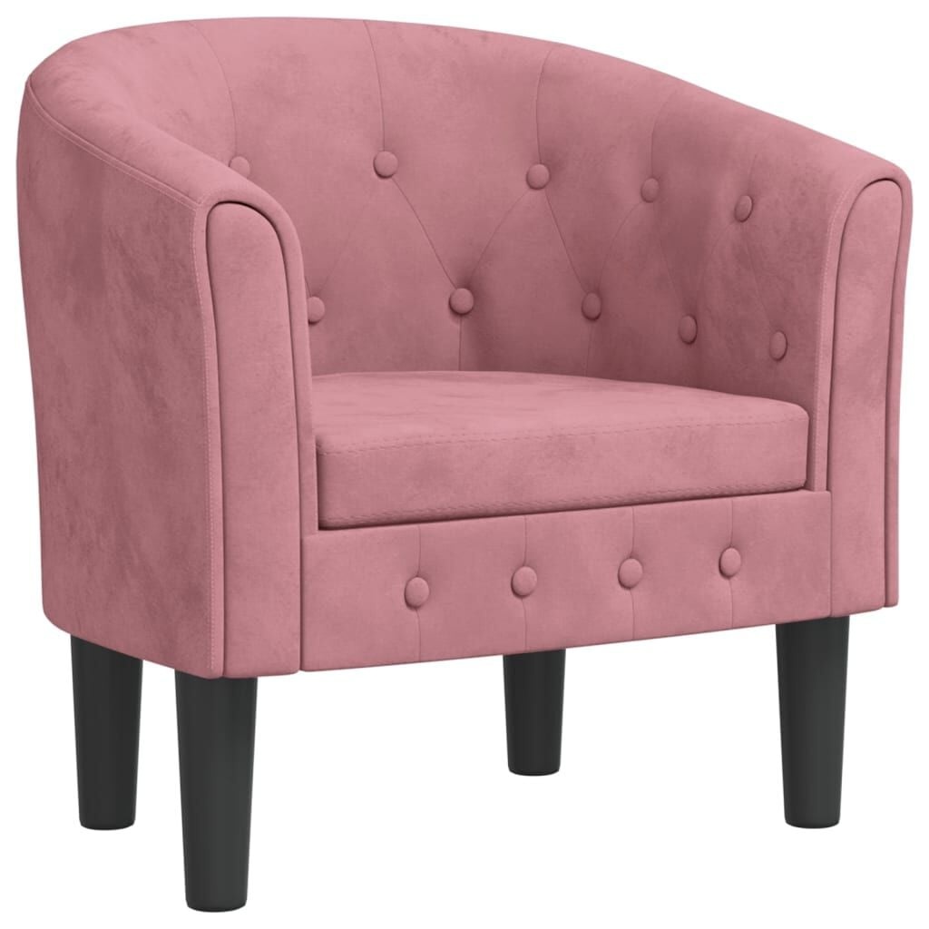 Roze Fluwelen Kuipstoel - Nu met 55% Korting!
