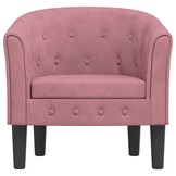 Roze Fluwelen Kuipstoel - Nu met 55% Korting!