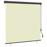 Rolgordijn voor buiten 160x250 cm crème - 58% korting