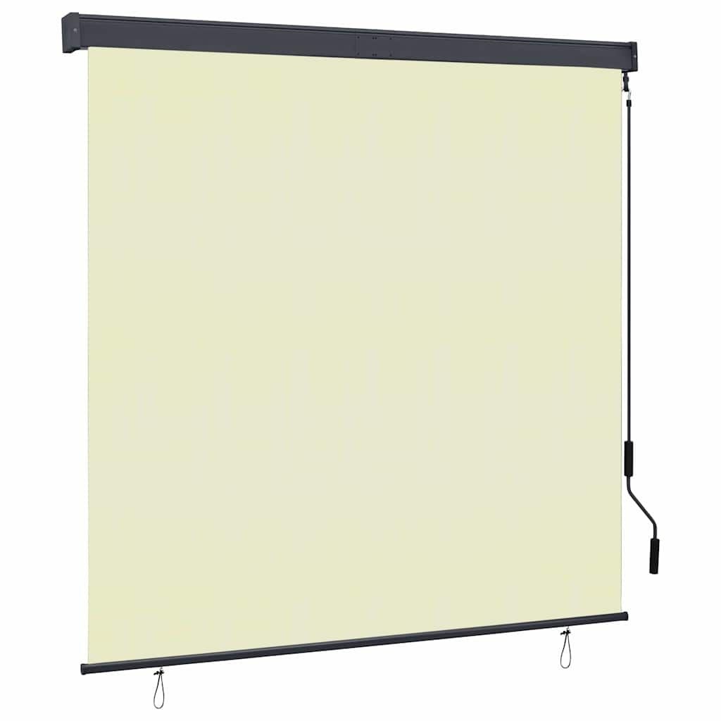 Rolgordijn voor buiten 160x250 cm crème - 58% korting