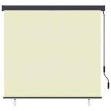 vidaXL Rolgordijn voor buiten 160x250 cm crème