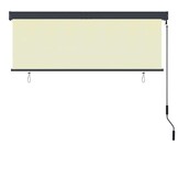 vidaXL Rolgordijn voor buiten 160x250 cm crème
